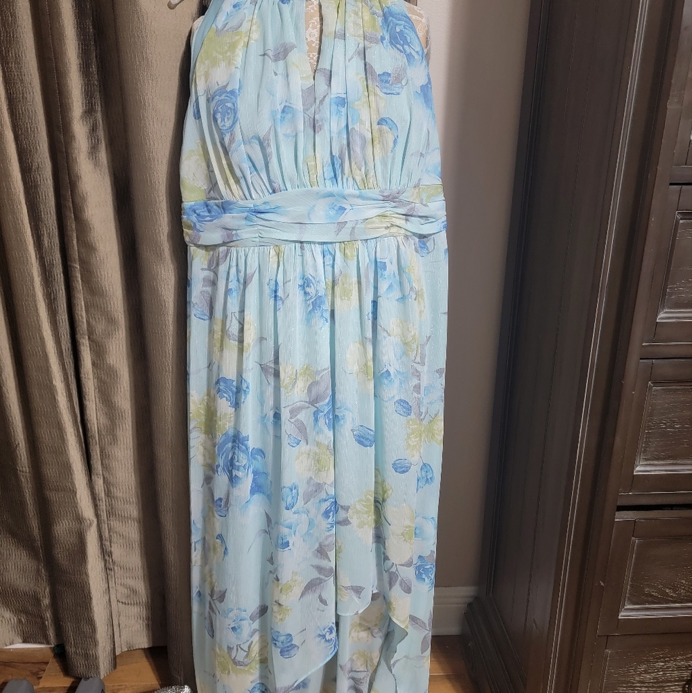 Floral high low dress